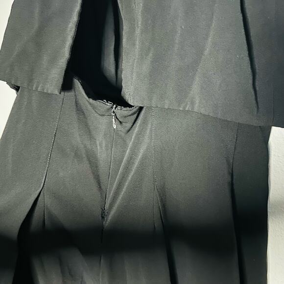 JILL STUART Black Popover Jumpsuit Sleeveless Crewneck Wide Leg Jumpsuit Size 4 - Picture 6 of 13